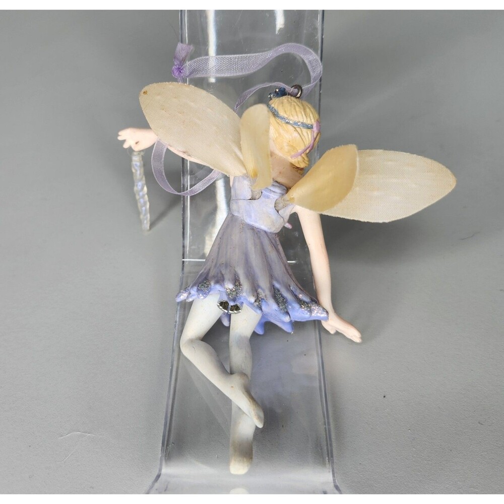 Hallmark Faerie Delandra Flower Frostlight Fiber Optic Glow Fairy 2001 Keepsake - Picture 2 of 4